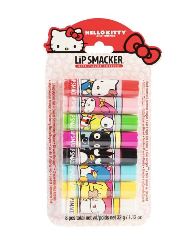 Lip Smacker Sanrio Hello Kitty and Friends 8-Piece Flavored Lip Balm